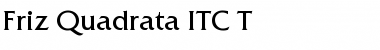 Friz Quadrata ITC T Regular Font