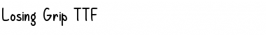 Losing Grip Font