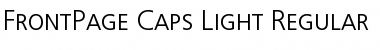 FrontPage-Caps-Light Font