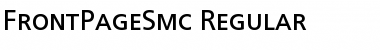 FrontPageSmc Regular Font
