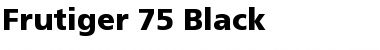 Frutiger 55 Roman Bold Font