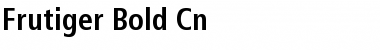 Frutiger Bold Cn Regular Font