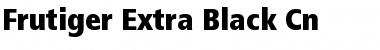 Download Frutiger Extra Black Cn Font