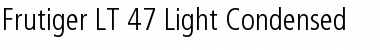 Frutiger LT 47 LightCn Regular Font