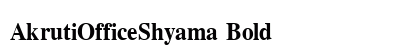 AkrutiOfficeShyama Bold preview