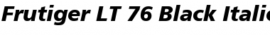 Frutiger LT 55 Roman Bold Italic Font