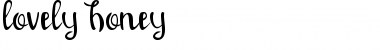 lovely honey Font