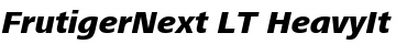 FrutigerNext LT Medium Bold Italic Font