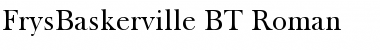 FrysBaskerville BT Roman Font