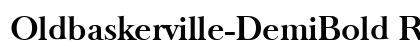 Oldbaskerville-DemiBold Regular preview