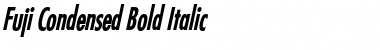 Fuji Condensed Bold Italic Font