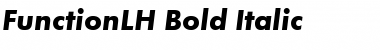 FunctionLH Bold Italic Font