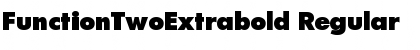 FunctionTwoExtrabold Regular Font