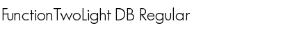 FunctionTwoLight DB Regular Font