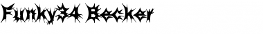 Funky34 Becker Font