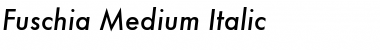 Fuschia Medium Italic Font