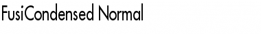 FusiCondensed Normal Font