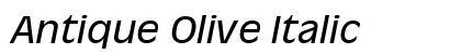 Antique Olive Italic Preview