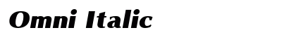 Omni Italic preview