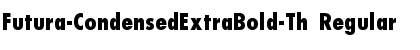 Futura-CondensedExtraBold-Th Regular Font