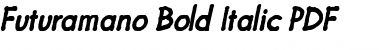 Futuramano Bold Italic Font