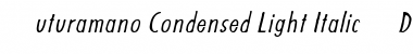 Download Futuramano Condensed Light Font