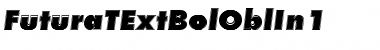 FuturaTExtBolOblIn1 Regular Font