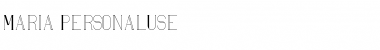 Maria Regular Font