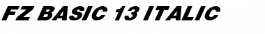 FZ BASIC 13 ITALIC Font