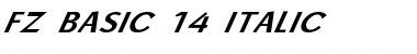 FZ BASIC 14 ITALIC Normal Font