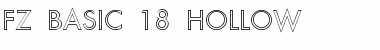 FZ BASIC 18 HOLLOW Normal Font