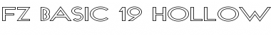 FZ BASIC 19 HOLLOW EX Font