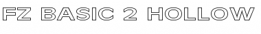 FZ BASIC 2 HOLLOW EX Normal Font