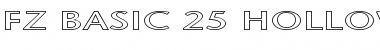 FZ BASIC 25 HOLLOW EX Normal Font