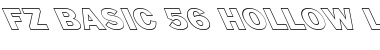FZ BASIC 56 HOLLOW LEFTY Normal Font