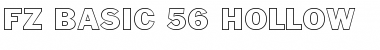 FZ BASIC 56 HOLLOW Normal Font