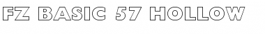 Download FZ BASIC 57 HOLLOW Font