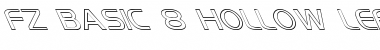 FZ BASIC 8 HOLLOW LEFTY Normal Font
