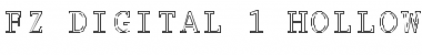 FZ DIGITAL 1 HOLLOW Font