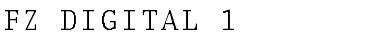FZ DIGITAL 1 Normal Font