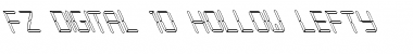 FZ DIGITAL 10 HOLLOW LEFTY Font