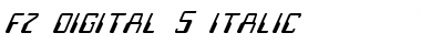 FZ DIGITAL 5 ITALIC Normal Font