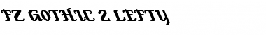 FZ GOTHIC 2 LEFTY Normal Font