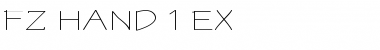 FZ HAND 1 EX Normal Font