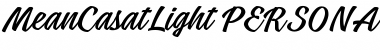 Mean Casat Light PERSONAL USE Font