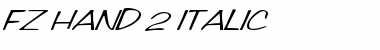 FZ HAND 2 ITALIC Normal Font