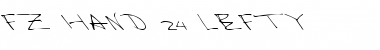 FZ HAND 24 LEFTY Normal Font