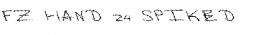 FZ HAND 24 SPIKED Font