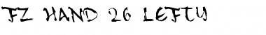 FZ HAND 26 LEFTY Normal Font