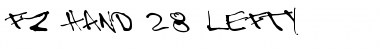 FZ HAND 28 LEFTY Font